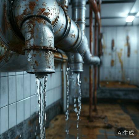 水管老化,流速慢