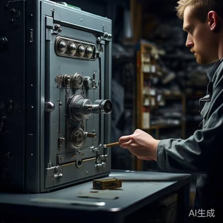 机械锁保险柜，需技巧耐心开。