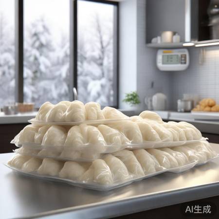速冻包子冷藏保质,解冻易变质。