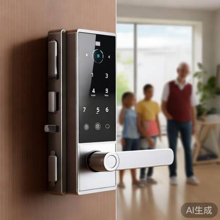 飞利浦708智能锁,多方式开锁