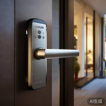 飞利浦708智能锁,长效电池,