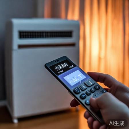 “按下遥控器模式键，选择加热模