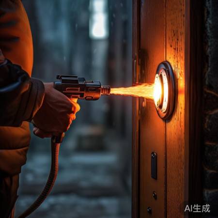 高级破门手段:热熔、冲击钻,速