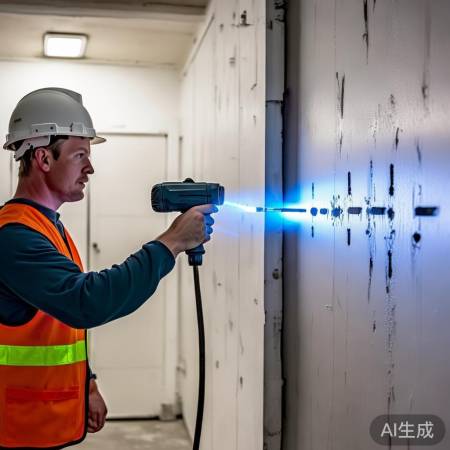 空调挂板孔,电钻精准深。