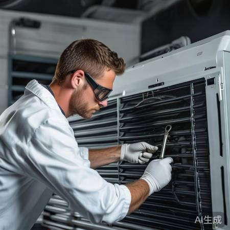 空调拆解,先断电,螺丝松开。