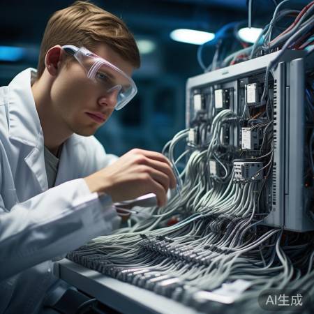 拆线记位置,轻拔螺丝。