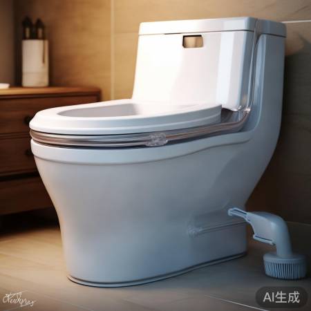 马桶配件：密封圈防渗透，清洁刷