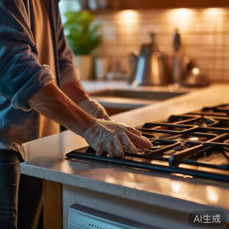 “燃气灶清洁：每天布擦拭外壳”