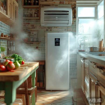 厨房空调除湿，南方夏日食材保。