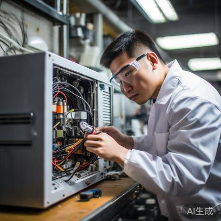 空调内部电路检查,注意安全。