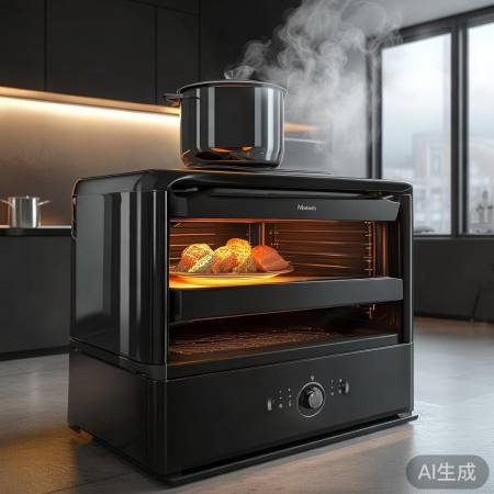 美的集成灶，蒸烤两用，神奇创新