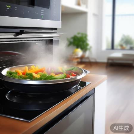 美的集成灶蒸箱，一键烹饪，营养