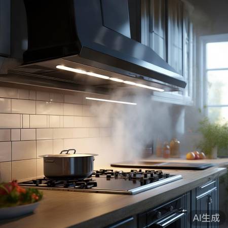 厨房神器,油烟机大吸力,烹饪无