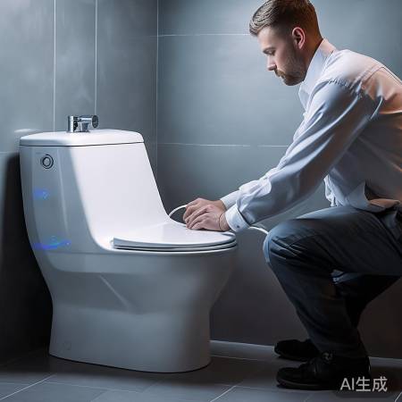 马桶通电调试，功能测试正常。