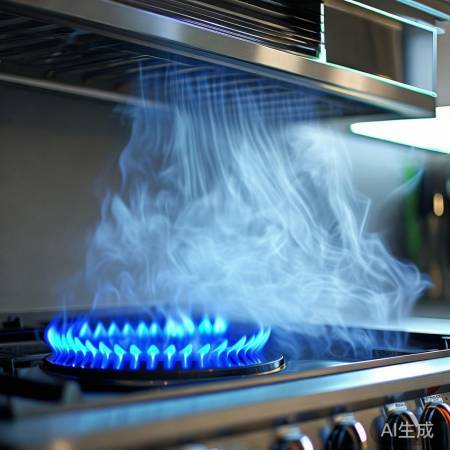 燃气燃烧,烟机排烟,净化厨房空