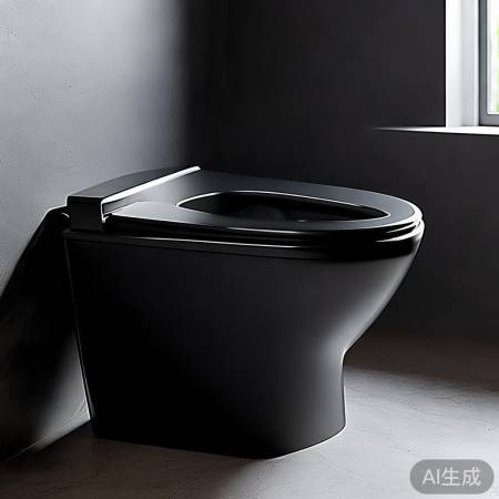 黑色简约马桶,现代卫生间点睛之