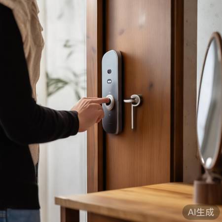 指纹锁旁置镜,操作更便捷。