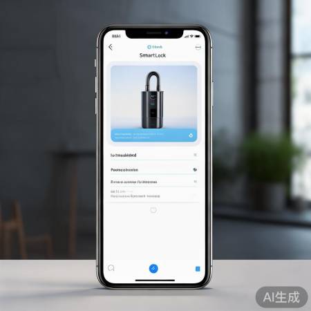 下载XX智能锁APP,绑定设备