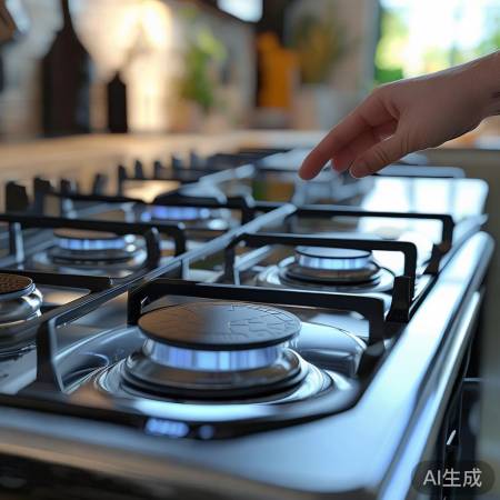 燃气灶防滑易点火,贴心设计省时