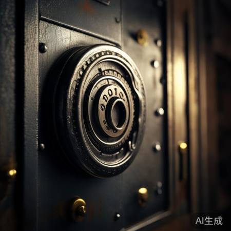 寻密码盘，门把手旁。