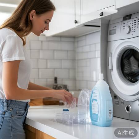 洗衣粉适量投放,低泡节水更环保