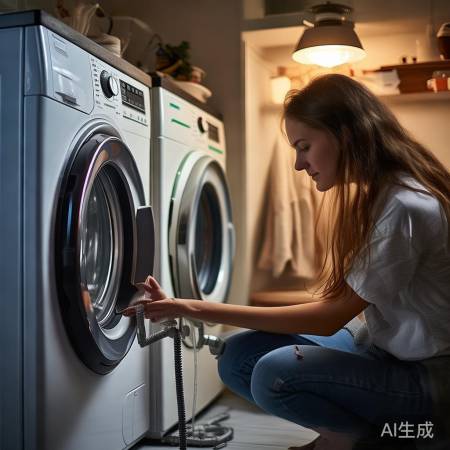 “定期查洗衣机水管,排水顺畅无