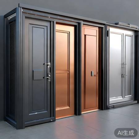 防盗门材质多样,钢质耐用,铜质