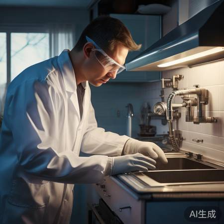 “厨房检查,燃气管道防泄漏”