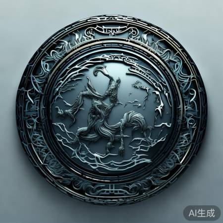 禹城空调标，大禹元素，水波韵味