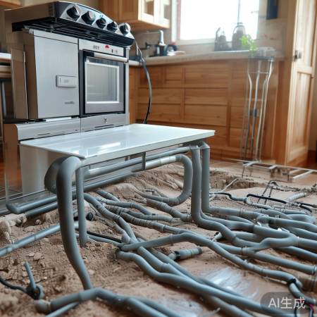 燃气灶安装成本低,地暖管道安装