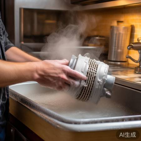 清洗油烟过滤网,保清洁。