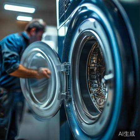 洗衣机噪音大?轴承电机检查换。