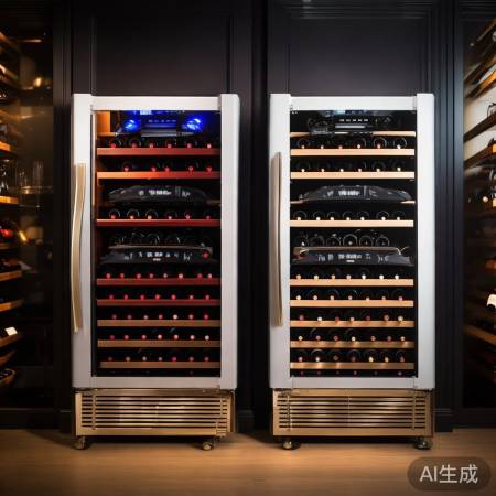 红酒白酒柜,设计温控通风相似。