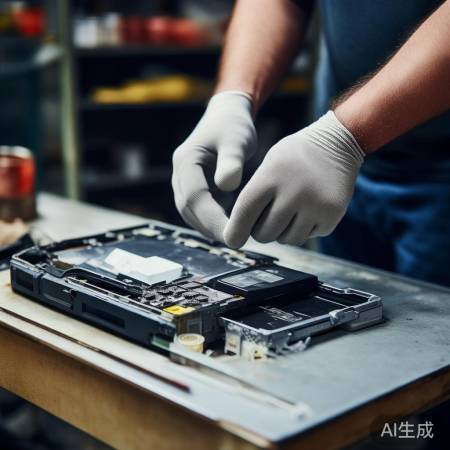 先观察旧电池方向,换新电池一次