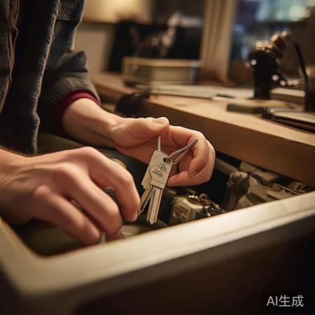 寻钥匙备份,备用解困境。