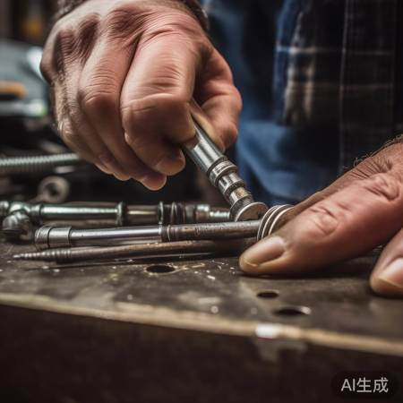 换螺丝，型号匹配，均匀拧紧。