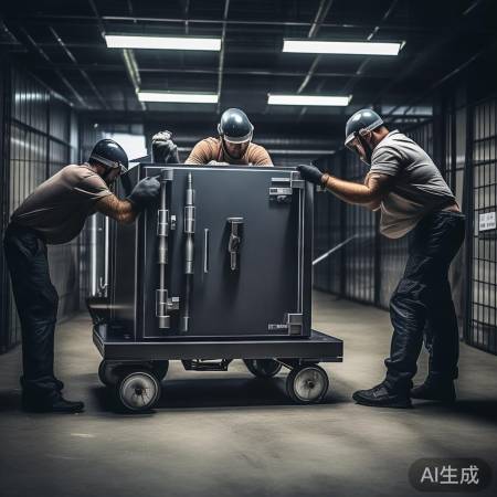 安全搬运保险柜，防倾覆防划伤。