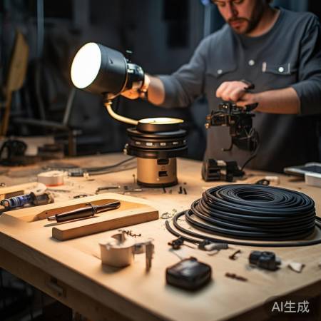 准备追光灯工具材料。