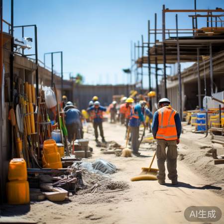 施工现场，整洁保质量