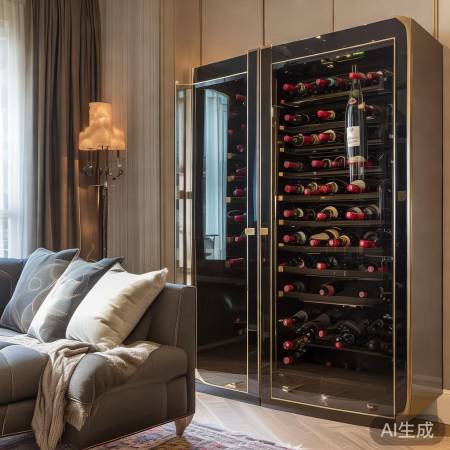 酒柜尺寸适配客厅空间