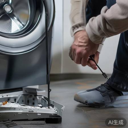 准备拆洗衣机，先断电试螺丝刀。