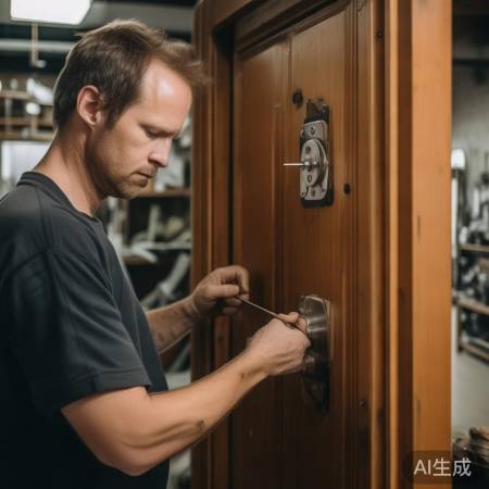 “检查门锁效果，微调螺钉至满意