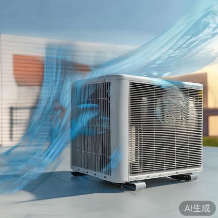 空调外机平放散热受阻，影响使用