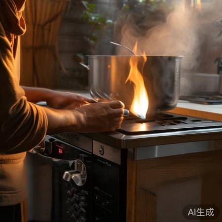 “集成灶用火适中，保证排烟效果