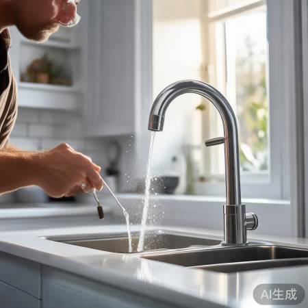 检查热水器出水口，清理杂物。