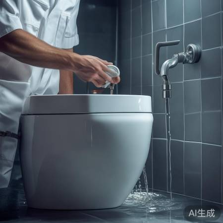 检查水压，确保智能马桶出水热