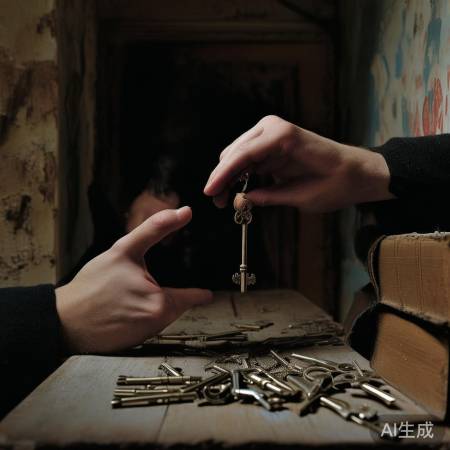 形状相似钥匙开防盗门，耐心技巧