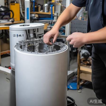 热水器组装完毕，复位完成