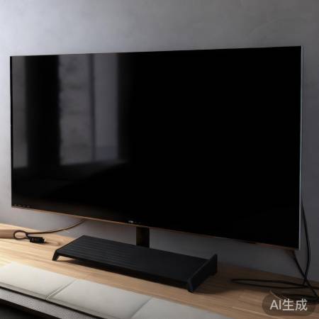 电视黑屏，背光板或面板故障。