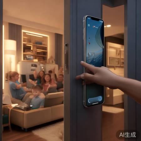 “苹果11指纹锁，便捷智能家居
